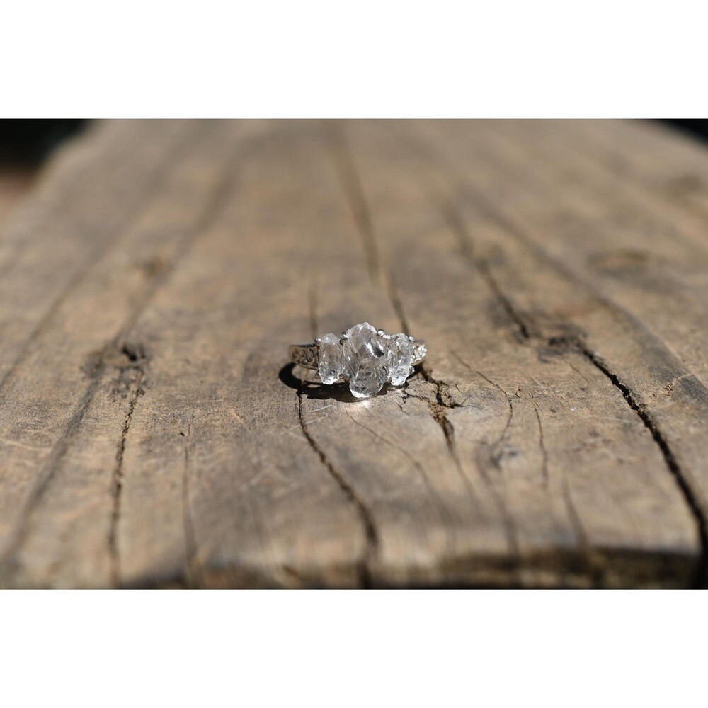 Raw Lake County Diamond Engagement Ring